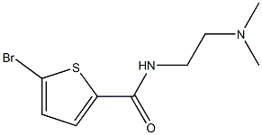 5-bromo-N-[2-(dimethylamino)ethyl]thiophene-2-carboxamide Struktur