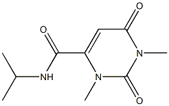 1,3-dimethyl-2,6-dioxo-N-propan-2-ylpyrimidine-4-carboxamide Struktur