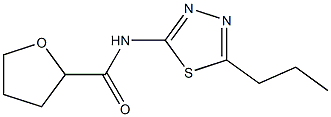 N-(5-propyl-1,3,4-thiadiazol-2-yl)oxolane-2-carboxamide Struktur