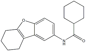 N-(6,7,8,9-tetrahydrodibenzofuran-2-yl)cyclohexanecarboxamide Struktur