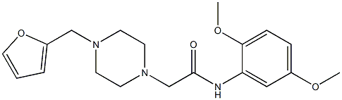 N-(2,5-dimethoxyphenyl)-2-[4-(furan-2-ylmethyl)piperazin-1-yl]acetamide Struktur