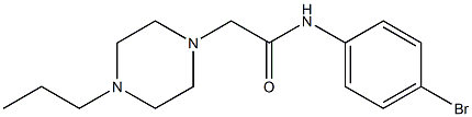 N-(4-bromophenyl)-2-(4-propylpiperazin-1-yl)acetamide Struktur