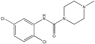 N-(2,5-dichlorophenyl)-4-methylpiperazine-1-carboxamide Struktur