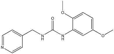 1-(2,5-dimethoxyphenyl)-3-(pyridin-4-ylmethyl)urea Struktur