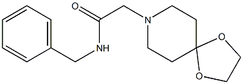 N-benzyl-2-(1,4-dioxa-8-azaspiro[4.5]decan-8-yl)acetamide Struktur