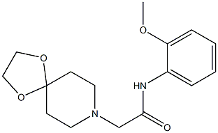 2-(1,4-dioxa-8-azaspiro[4.5]decan-8-yl)-N-(2-methoxyphenyl)acetamide Struktur