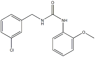 1-[(3-chlorophenyl)methyl]-3-(2-methoxyphenyl)urea Struktur