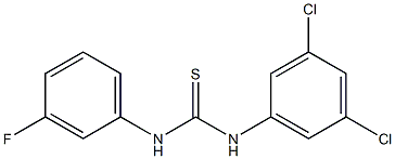 1-(3,5-dichlorophenyl)-3-(3-fluorophenyl)thiourea Struktur