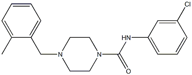 N-(3-chlorophenyl)-4-[(2-methylphenyl)methyl]piperazine-1-carboxamide Struktur