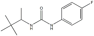 1-(3,3-dimethylbutan-2-yl)-3-(4-fluorophenyl)urea Struktur