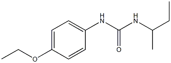 1-butan-2-yl-3-(4-ethoxyphenyl)urea Struktur