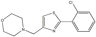 4-[[2-(2-chlorophenyl)-1,3-thiazol-4-yl]methyl]morpholine Struktur