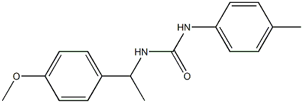 1-[1-(4-methoxyphenyl)ethyl]-3-(4-methylphenyl)urea Struktur