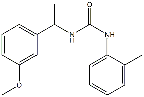 1-[1-(3-methoxyphenyl)ethyl]-3-(2-methylphenyl)urea Struktur