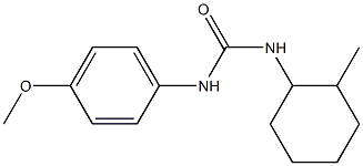 1-(4-methoxyphenyl)-3-(2-methylcyclohexyl)urea Struktur