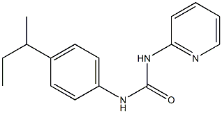 1-(4-butan-2-ylphenyl)-3-pyridin-2-ylurea Struktur