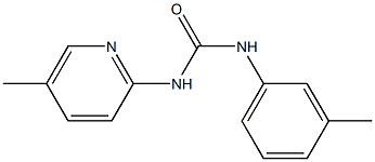 1-(3-methylphenyl)-3-(5-methylpyridin-2-yl)urea Struktur