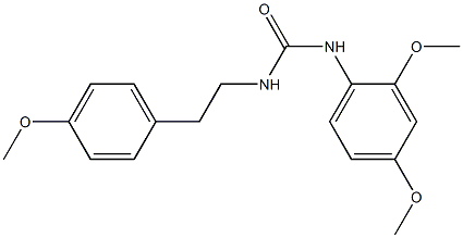 1-(2,4-dimethoxyphenyl)-3-[2-(4-methoxyphenyl)ethyl]urea Struktur