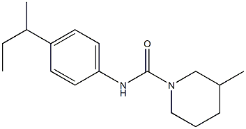 N-(4-butan-2-ylphenyl)-3-methylpiperidine-1-carboxamide Struktur