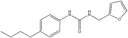 1-(4-butylphenyl)-3-(furan-2-ylmethyl)urea Struktur