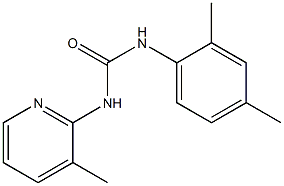 1-(2,4-dimethylphenyl)-3-(3-methylpyridin-2-yl)urea Struktur