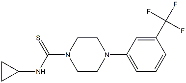 N-cyclopropyl-4-[3-(trifluoromethyl)phenyl]piperazine-1-carbothioamide Struktur