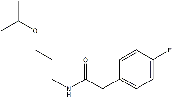 2-(4-fluorophenyl)-N-(3-propan-2-yloxypropyl)acetamide Struktur