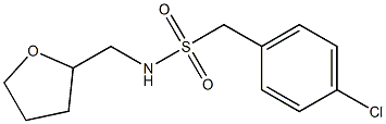 1-(4-chlorophenyl)-N-(oxolan-2-ylmethyl)methanesulfonamide Struktur