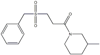 3-benzylsulfonyl-1-(3-methylpiperidin-1-yl)propan-1-one Struktur