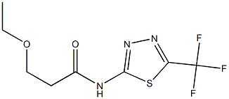 3-ethoxy-N-[5-(trifluoromethyl)-1,3,4-thiadiazol-2-yl]propanamide Struktur