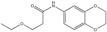 N-(2,3-dihydro-1,4-benzodioxin-6-yl)-3-ethoxypropanamide Struktur