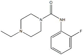 4-ethyl-N-(2-fluorophenyl)piperazine-1-carboxamide Struktur