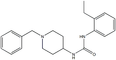 1-(1-benzylpiperidin-4-yl)-3-(2-ethylphenyl)urea Struktur