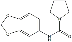 N-(1,3-benzodioxol-5-yl)pyrrolidine-1-carboxamide Struktur