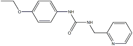 1-(4-ethoxyphenyl)-3-(pyridin-2-ylmethyl)urea Struktur