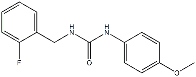 1-[(2-fluorophenyl)methyl]-3-(4-methoxyphenyl)urea Struktur