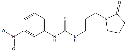 1-(3-nitrophenyl)-3-[3-(2-oxopyrrolidin-1-yl)propyl]thiourea Struktur