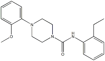 N-(2-ethylphenyl)-4-(2-methoxyphenyl)piperazine-1-carboxamide Struktur