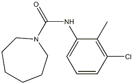 N-(3-chloro-2-methylphenyl)azepane-1-carboxamide Struktur