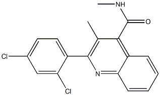 2-(2,4-dichlorophenyl)-N,3-dimethylquinoline-4-carboxamide Struktur