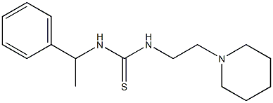 1-(1-phenylethyl)-3-(2-piperidin-1-ylethyl)thiourea Struktur