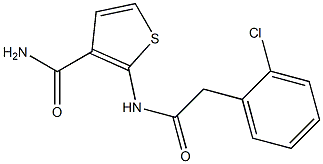 2-[[2-(2-chlorophenyl)acetyl]amino]thiophene-3-carboxamide Struktur