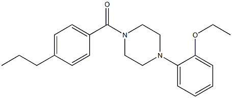 [4-(2-ethoxyphenyl)piperazin-1-yl]-(4-propylphenyl)methanone Struktur