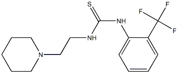 1-(2-piperidin-1-ylethyl)-3-[2-(trifluoromethyl)phenyl]thiourea Struktur