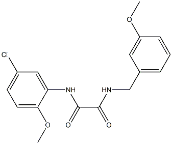 N'-(5-chloro-2-methoxyphenyl)-N-[(3-methoxyphenyl)methyl]oxamide Struktur