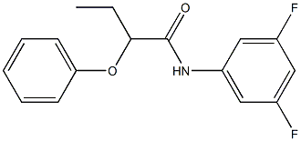 N-(3,5-difluorophenyl)-2-phenoxybutanamide Struktur