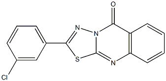 2-(3-chlorophenyl)-[1,3,4]thiadiazolo[2,3-b]quinazolin-5-one Struktur