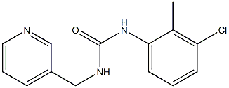 1-(3-chloro-2-methylphenyl)-3-(pyridin-3-ylmethyl)urea Struktur