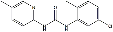 1-(5-chloro-2-methylphenyl)-3-(5-methylpyridin-2-yl)urea Struktur