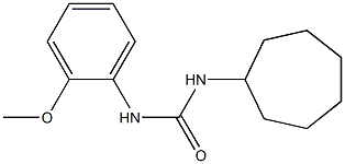 1-cycloheptyl-3-(2-methoxyphenyl)urea Struktur